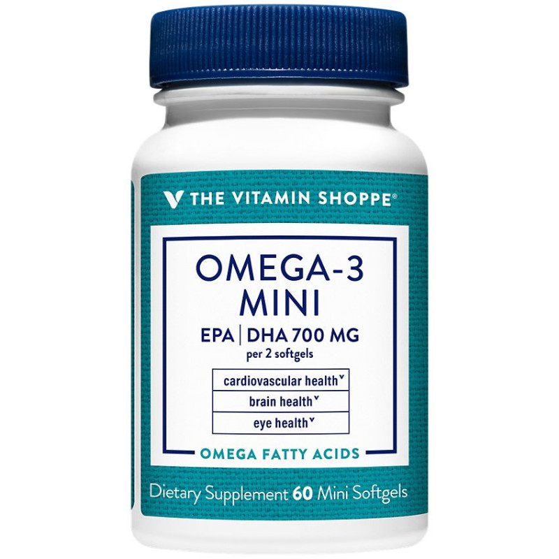Omega-3 Mini EPA DHA 700 mg per 2 softgels (60 mini softgels)