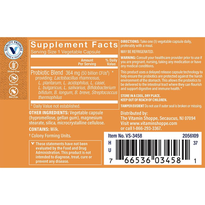Women's Probiotics 50 Billones Delayed Release (30 veg cap)