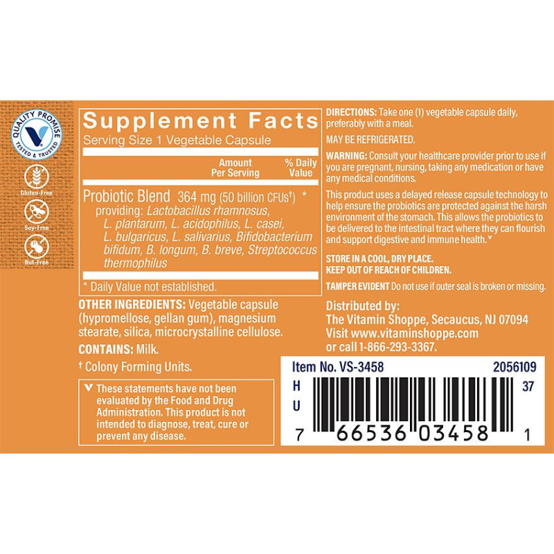 Women's Probiotics 50 Billones Delayed Release (30 veg cap)