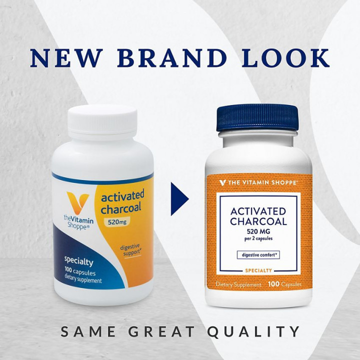 Activated Charcoal 520 mg (100 cap)