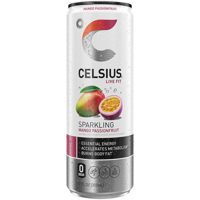 Celsius Sparkling Energy Mango Passionfruit (12 fl oz)