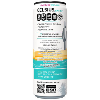 Celsius Sparkling Oasis Vibe (12 fl oz)