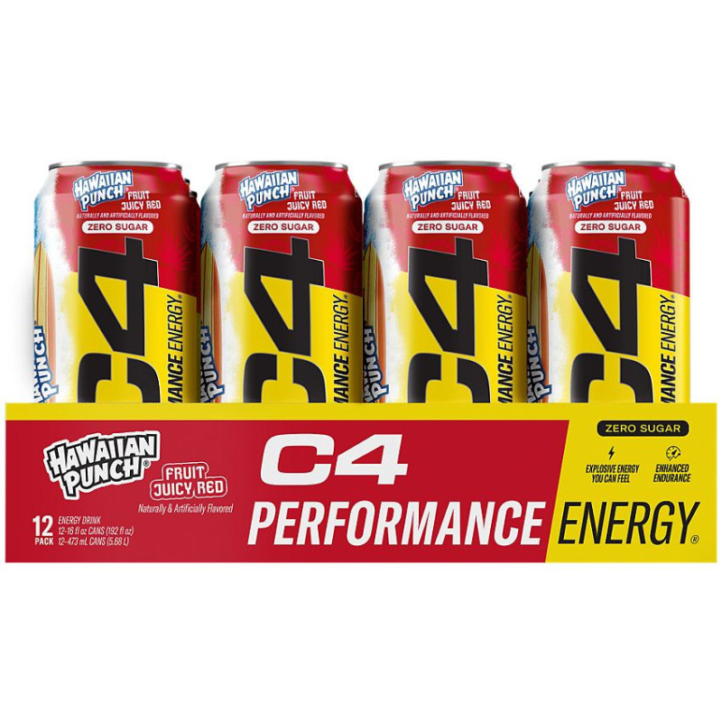 C4 Carbonated Energy Drink Hawaiian Punch (16 fl oz)
