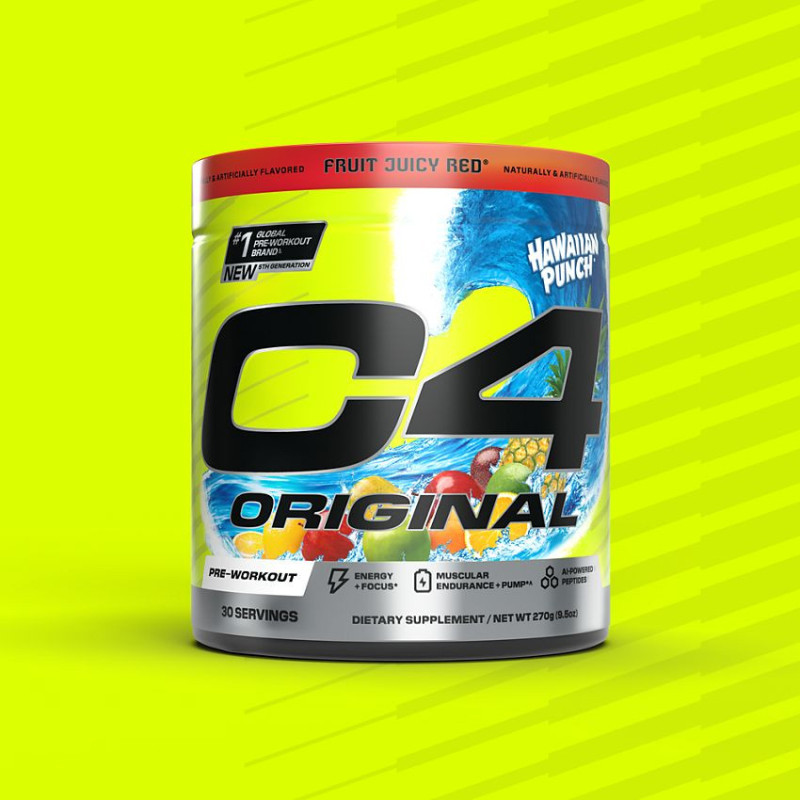 C4 Original Hawaiian Punch Fruit Juicy Red (30 Serv)