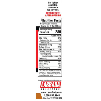 Lean Body RTD Salted Caramel 40 g (17 fl oz)