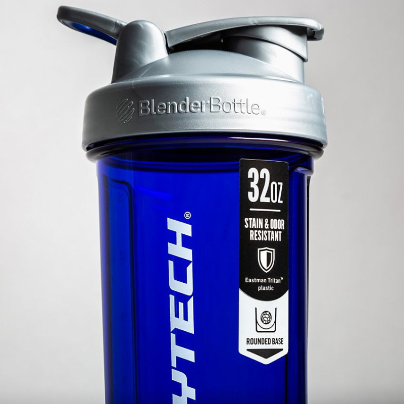 Pro32 BodyTech Shaker Bottle with Wire Whisk BlenderBall Blue (32 fl oz)