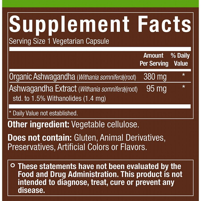 Plnt Organic Ashwagandha (90 caps)