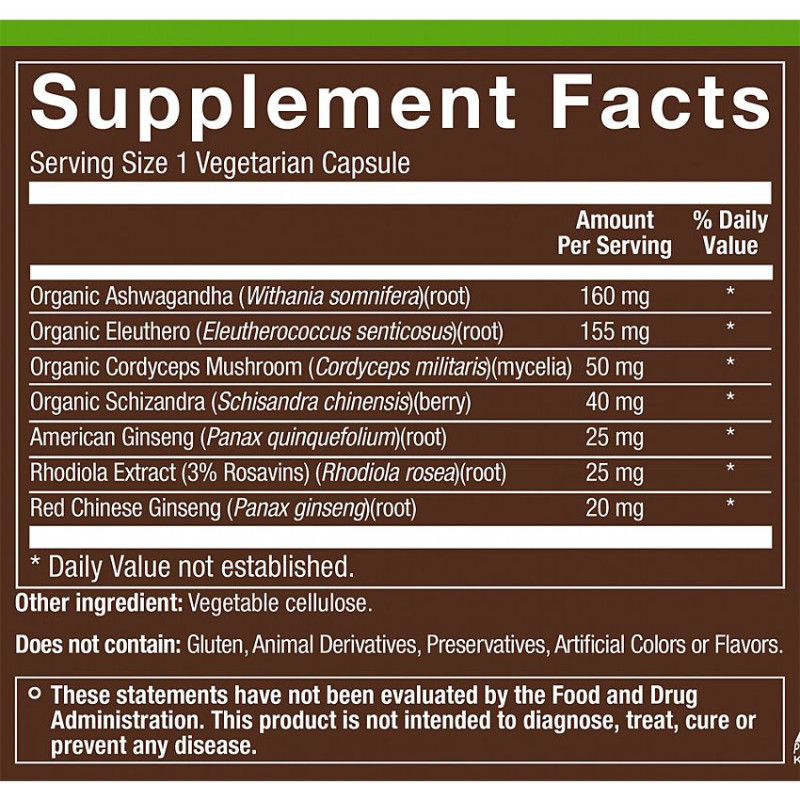 Plnt Adaptogen Herbal Formula (90 veg cap)