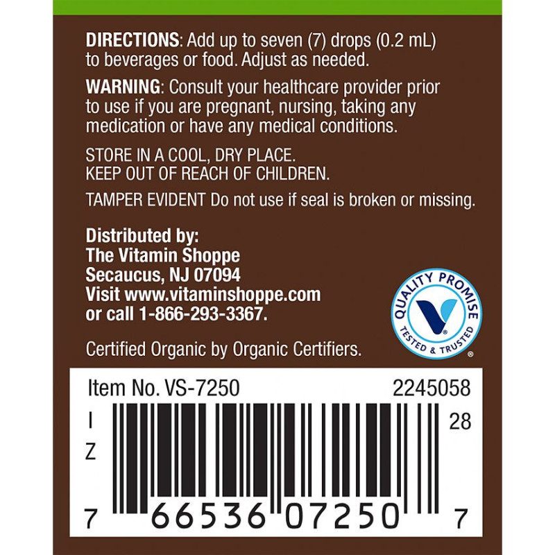 Plnt Organic Liquid Stevia (4 fl oz)