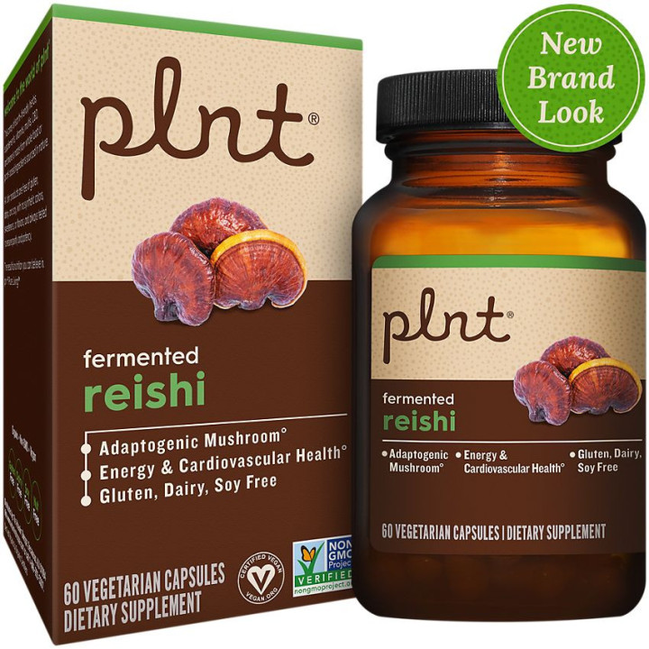 plnt Organic Fermented Reishi 500 mg (60 veg cap)
