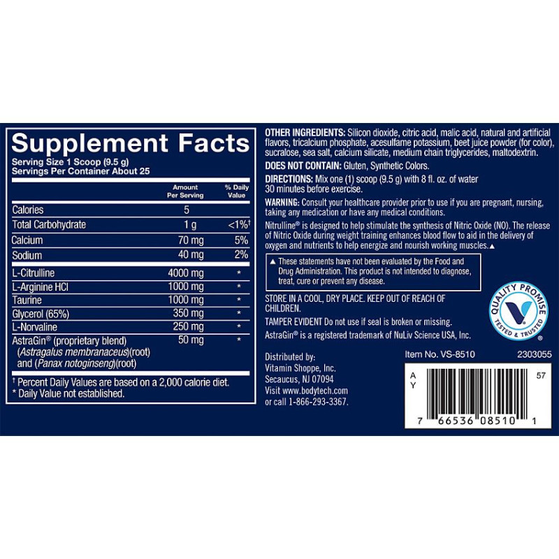 Bodytech Nitrulline Powder Watermelon (25 serv)