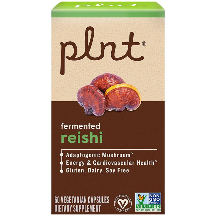 plnt Organic Fermented Reishi 500 mg (60 veg cap)