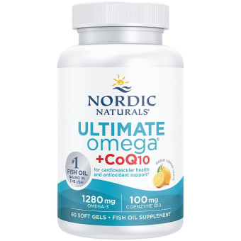 Ultimate Omega + CoQ10 1280 mg Lemon (60 Soft)