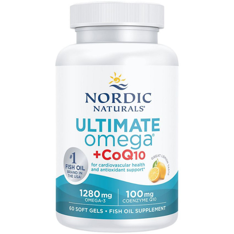 Ultimate Omega + CoQ10 1280 mg Lemon (60 Soft)