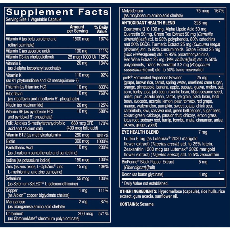 One Daily Bioactive Multivitamin for Men (60 veg cap)