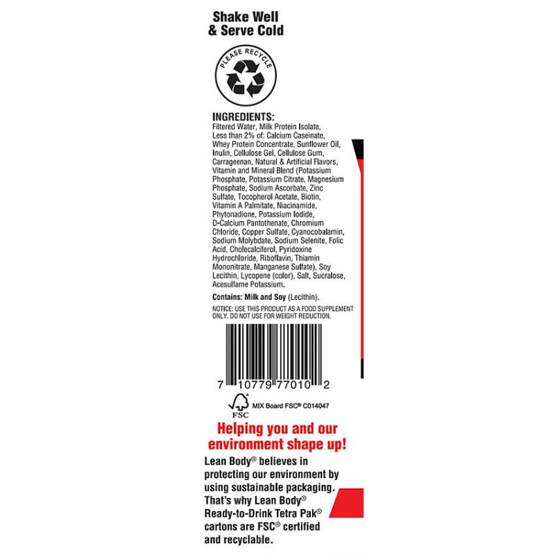 Lean Body RTD Strawberry 40 g (17 fl oz)