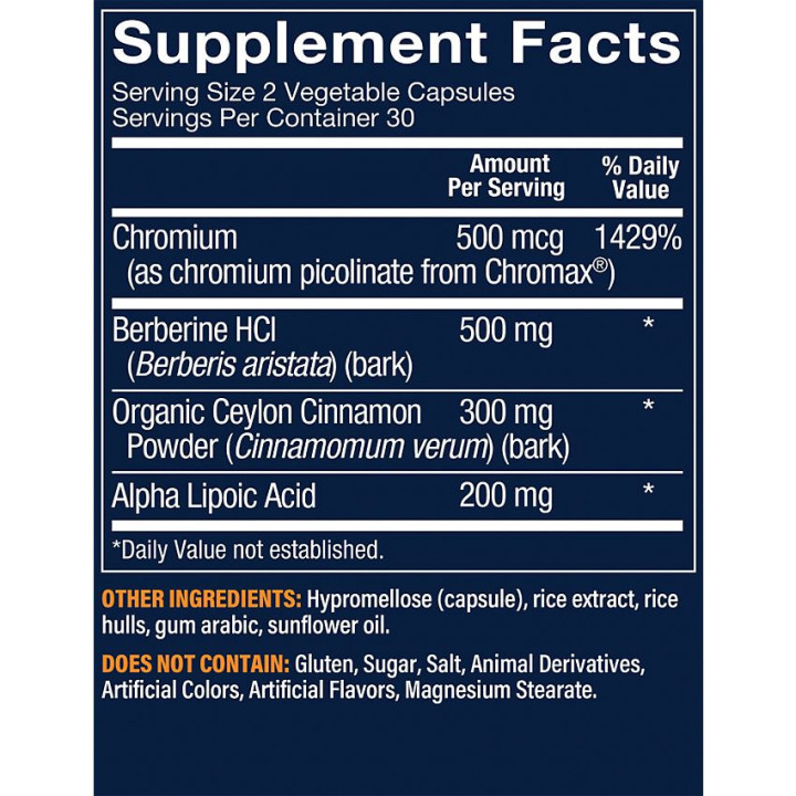 Vthrive Advanced Blood Sugar Support (60 veg cap)