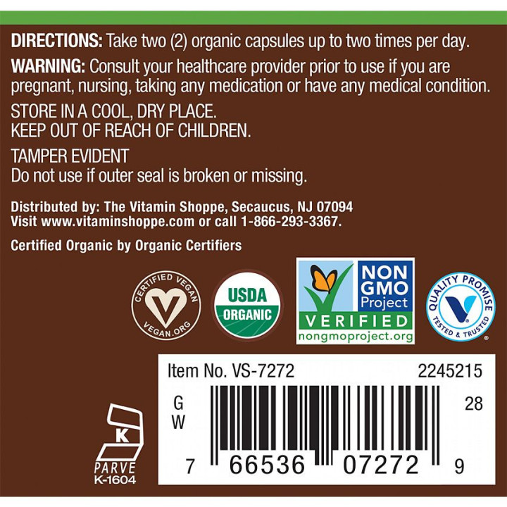 Plnt Organic Moringa 1000 mg (100 cap)