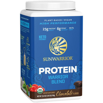 Sunwarrior Protein Warrior Blend Chocolate (30 serv) 1.65 lb