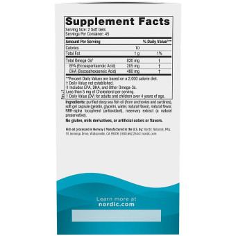 Nordic Naturals DHA 830 mg Strawberry (90 softgels)