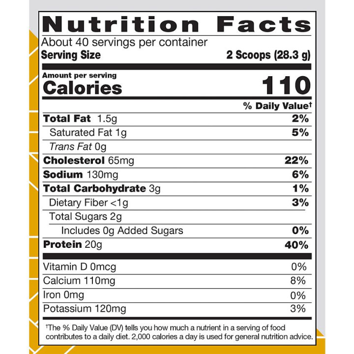 TA Natural Whey Protein Vanilla (39 serv) 3 lb