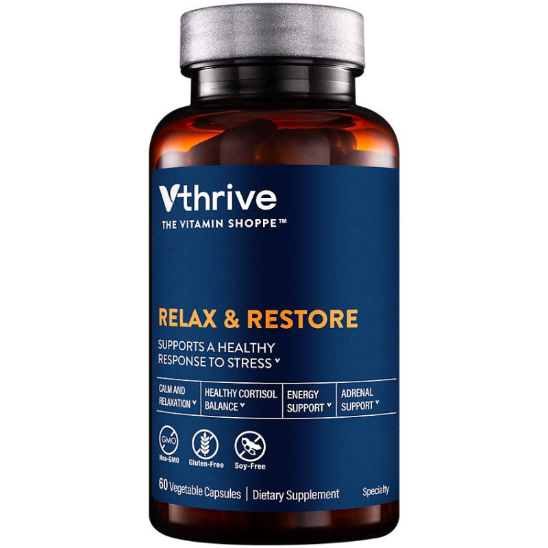 Vthrive Relax and Restore  (60 Veg Cap)