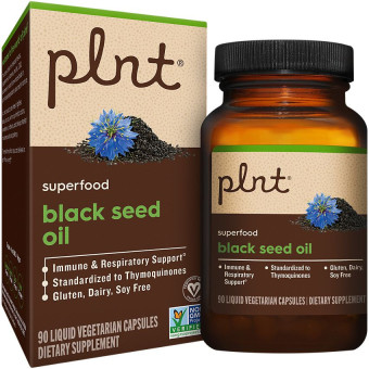 Plnt Black Seed Oil  (90 liq veg cap)