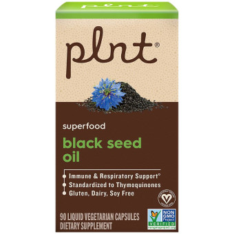 Plnt Black Seed Oil  (90 liq veg cap)