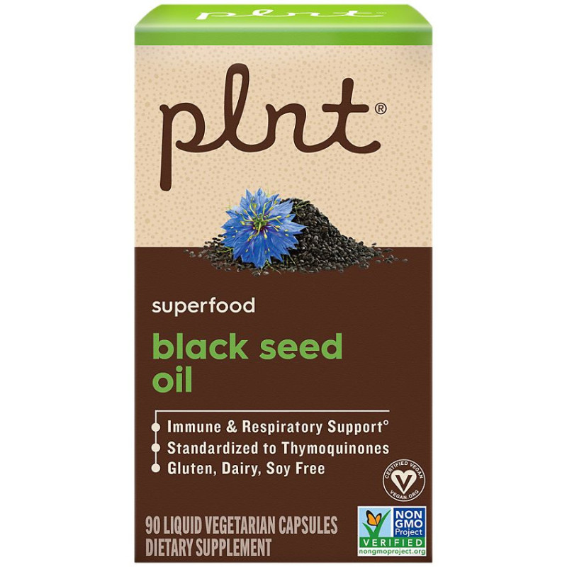 Plnt Black Seed Oil  (90 liq veg cap)