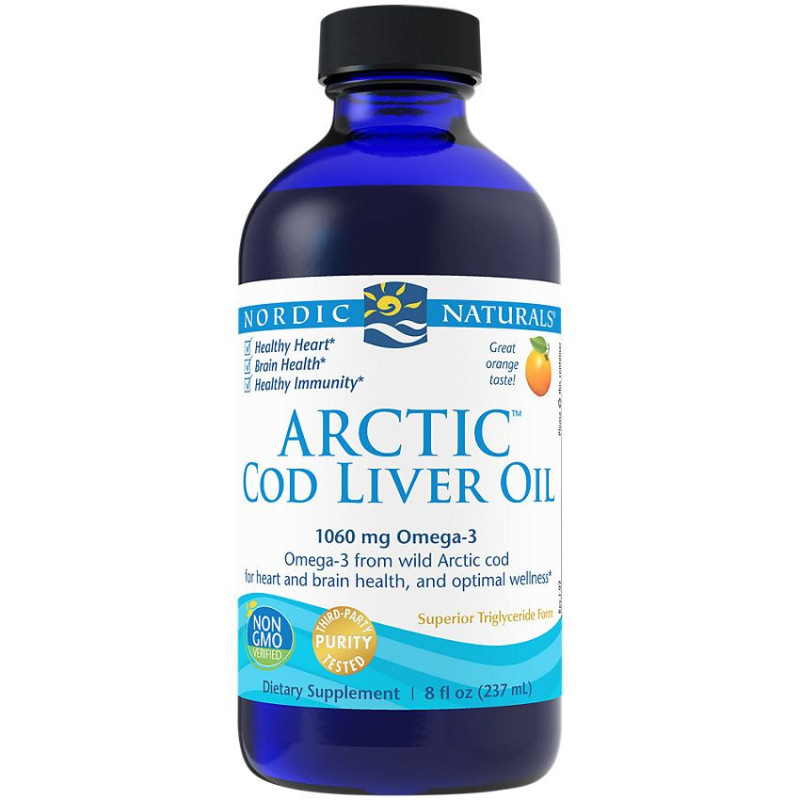 Nordic Naturals Arctic Cod Liver Oil 1060 mg Orange (8 fl oz)