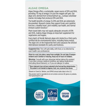 Nordic Naturals Algae Omega 715 mg Vegan (120 soft)