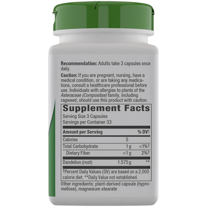 Dandelion Root 525 mg (100 veg cap)
