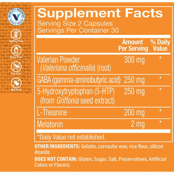 Sleep Support - Relaxation & Calming Formula (60 cap)