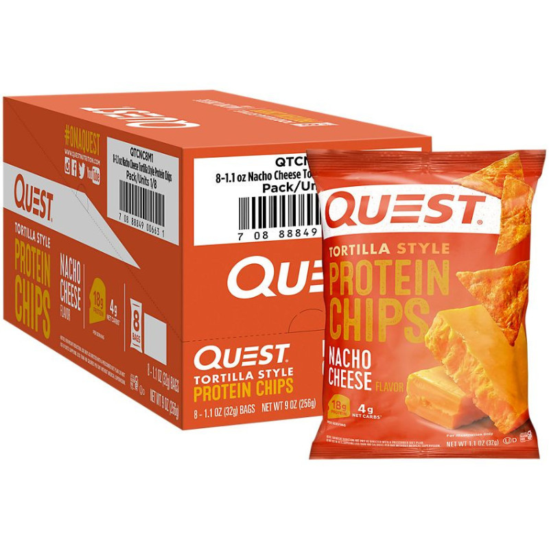 Quest Tortilla Style Protein Chips Nacho (1 bolsa)