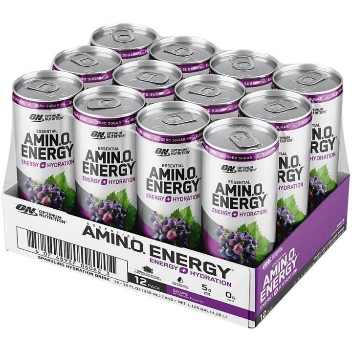 Sparkling Amino Energy + Electrolytes Grape (12 fl oz)
