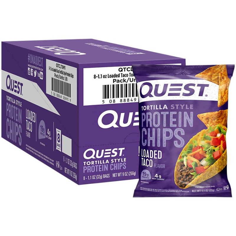 Quest Tortilla Style Protein Chips Taco (1 bolsa)