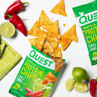 Quest Tortilla Style Protein Chips Chili Lime (1 bolsa)