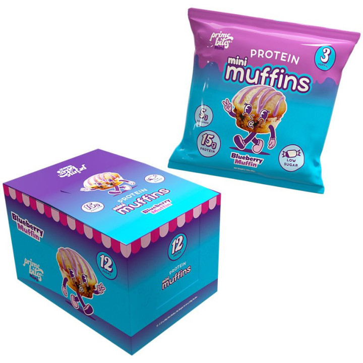 PrimeBites Protein Mini Muffin Blueberry (1 pack)