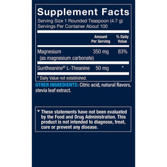 Vthrive Magnesium Relax Powder Raspberry Lemon (100 serv)