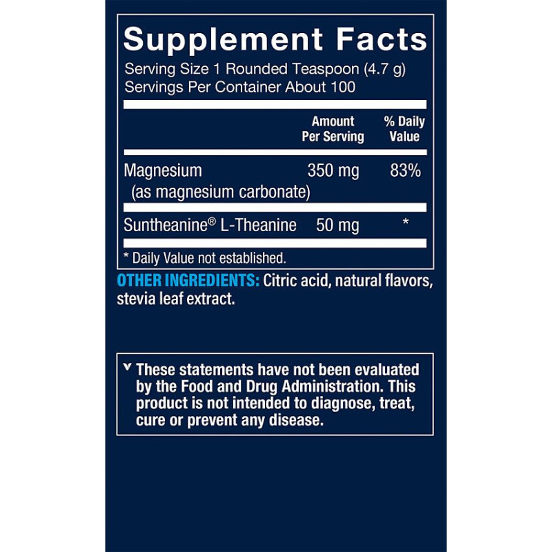 Vthrive Magnesium Relax Powder Raspberry Lemon (100 serv)