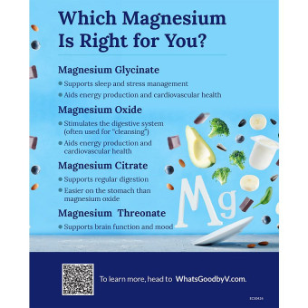 Vthrive Magnesium Relax Powder Raspberry Lemon (100 serv)