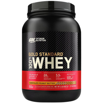 Gold 100% Whey Chocolate Peanut Butter (27 serv) 2 lb