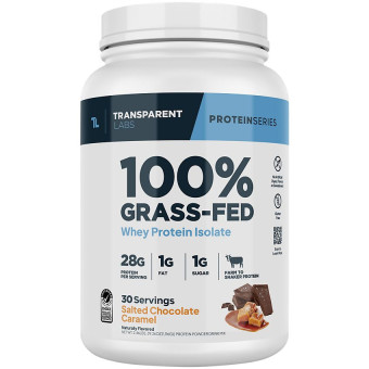 Grass Fed Isolate Salted Chocolate Caramel (30 serv) 2.46 Lbs