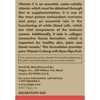 Solgar Vitamin C With Rose Hips 1000 mg (250 tablet)