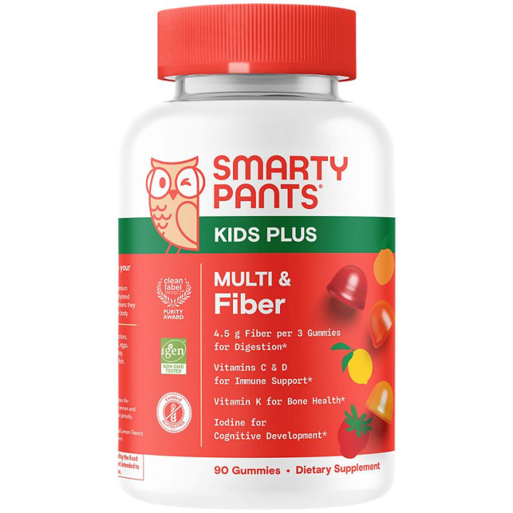 Smarty Pants Kids Plus Multi & Fiber Mixed Fruit (90 gummies)