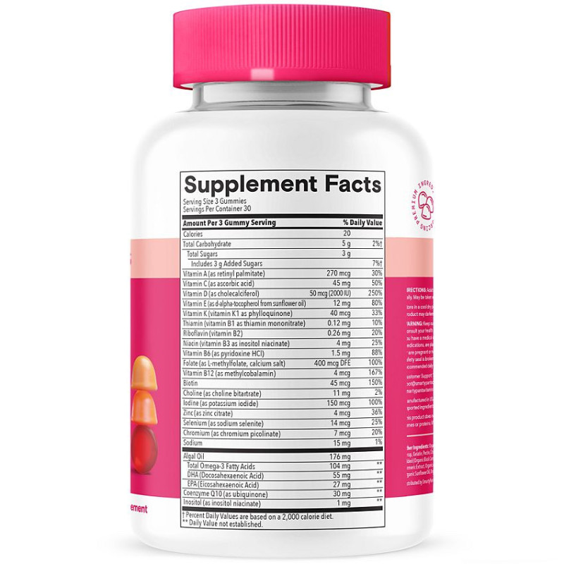 Smarty Pants Womens Plus Multi & Omega 3 (90 gummies)