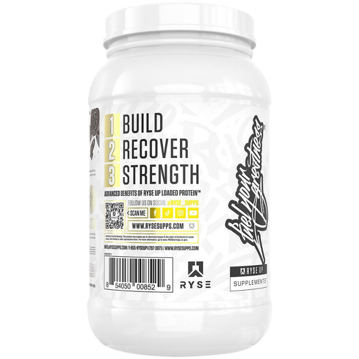 Ryse Loaded Whey Protein Chocolate Cookie Blast (27 sev) 2.3 lb