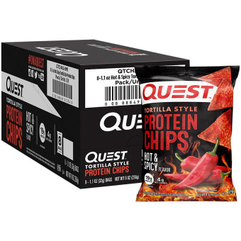 Quest Tortilla Style Protein Chips Hot+Spicy (1 bolsa)