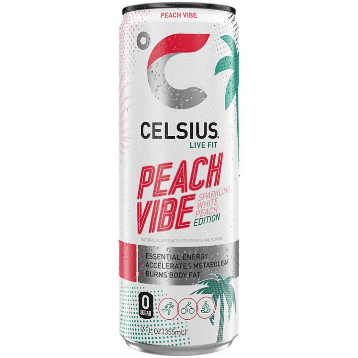 Celsius Sparkling Peach Vibe (12 fl oz)