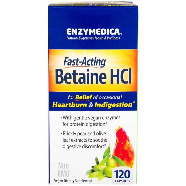 Betaine HCl Digestive Support (120 veg cap)